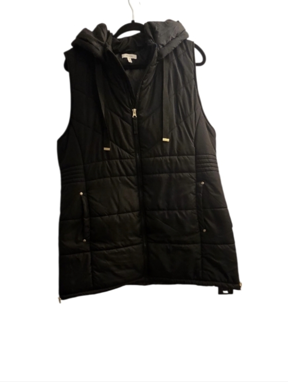 Maurices Black Quilted Hooded Puffer Vest XXL